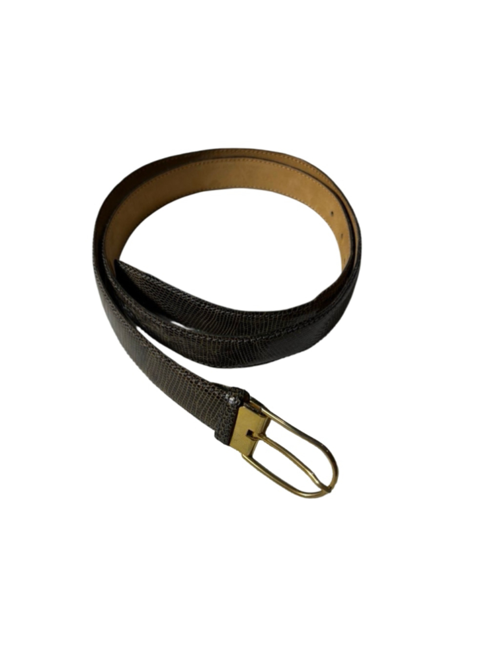 Sir Real Genuine Lizard Leather Belt 90/36 Made in Spain